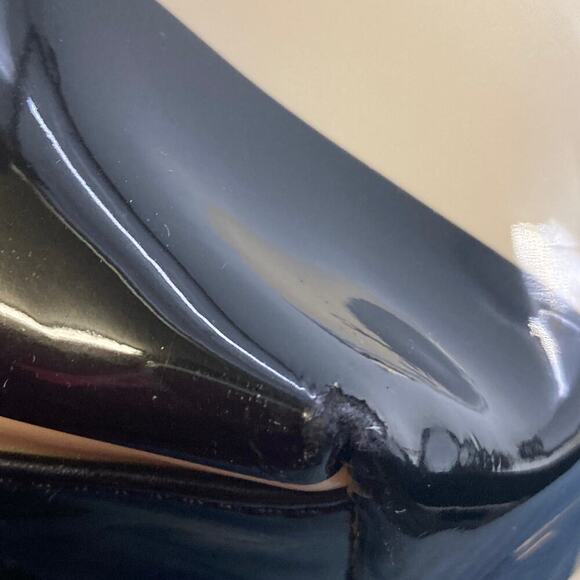 Kate Spade black and cream striped large tote (ASIS) - Picture 9 of 16